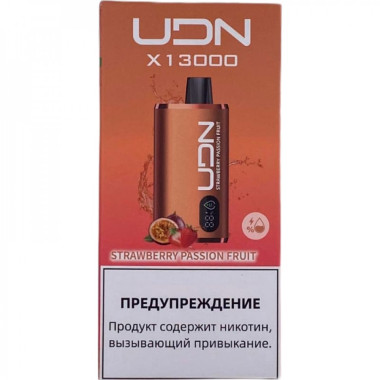 Электронная сигарета UDN X 13000 Клубника Маракуйя Электронная сигарета UDN X 13000 Клубника Маракуйя