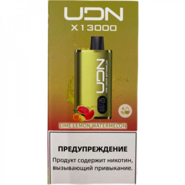 Электронная сигарета UDN X 13000 Лайм Лимон Арбуз Электронная сигарета UDN X 13000 Лайм Лимон Арбуз