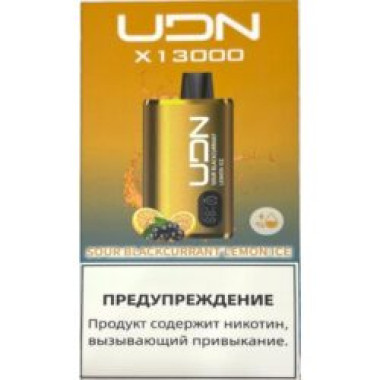 Электронная сигарета UDN X 13000 Лимонный Лед с Кислой Черной Смородиной Электронная сигарета UDN X 13000 Лимонный Лед с Кислой Черной Смородиной