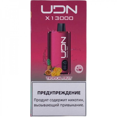Электронная сигарета UDN X 13000 Тропические Фрукты Электронная сигарета UDN X 13000 Тропические Фрукты