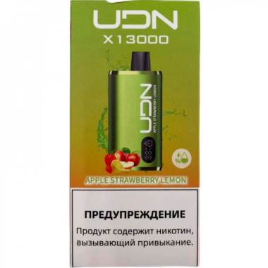 Электронная сигарета UDN X 13000 Яблоко Клубника Лимон Электронная сигарета UDN X 13000 Яблоко Клубника Лимон