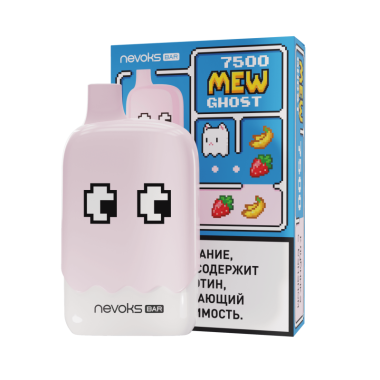 BRUSKO MEW GHOST 7500 Клубника, Банан BRUSKO MEW GHOST 7500 Клубника, Банан