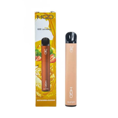 Электронная сигарета HQD Super 600 (Клубника-Банан) Электронная сигарета HQD Super 600 (Клубника-Банан)