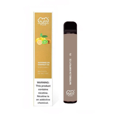 Электронная сигарета PUFF PLUS 800 WATERMELON KIWIFRUIT ICE (Ледяной арбуз-киви) Электронная сигарета PUFF PLUS 800 WATERMELON KIWIFRUIT ICE (Ледяной арбуз-киви)
