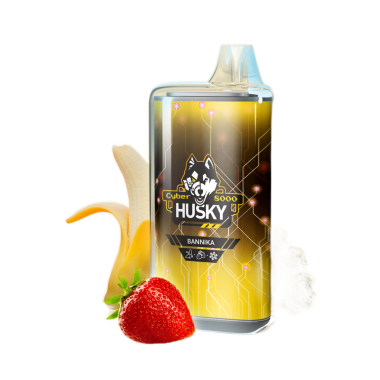 HUSKY CYBER NEW 8000 Банан клубника лед HUSKY CYBER NEW 8000 Банан клубника лед