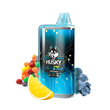 HUSKY CYBER NEW 8000 Лимон скитлс лёд HUSKY CYBER NEW 8000 Лимон скитлс лёд