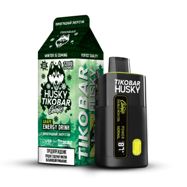 TIKOBAR HUSKY Сибирь 12000 Виноградный энергетик TIKOBAR HUSKY Сибирь 12000 Виноградный энергетик