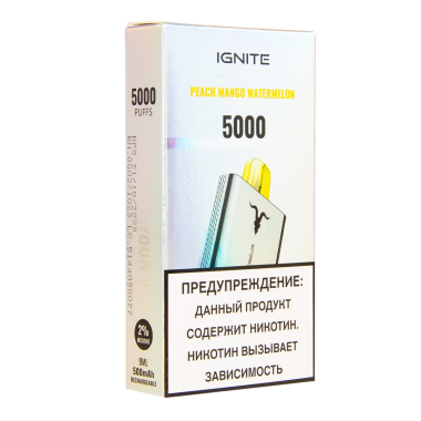 IGNITE Peach Mango Watermelon V2 (5000 затяжек)