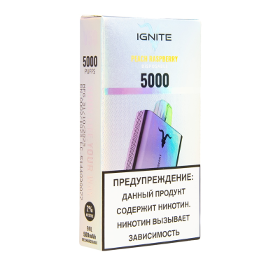 IGNITE Peach Raspberry V2 (5000 затяжек)