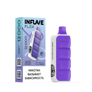 INFLAVE FLEX 12000 Кокосовое мороженое INFLAVE FLEX 12000 Кокосовое мороженое