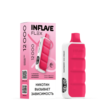 INFLAVE FLEX 12000 Малиновое мороженое INFLAVE FLEX 12000 Малиновое мороженое