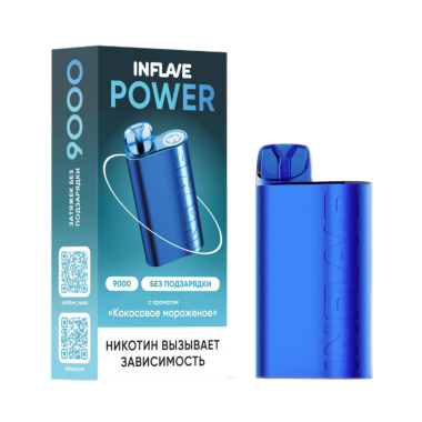 INFLAVE POWER 9000 Кокосовое мороженое INFLAVE POWER 9000 Кокосовое мороженое