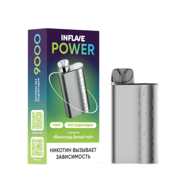 INFLAVE POWER 9000 Виноград белый чай INFLAVE POWER 9000 Виноград белый чай