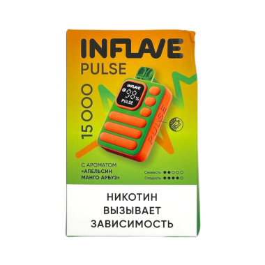INFLAVE PULSE 15000 Апельсин манго арбуз INFLAVE PULSE 15000 Апельсин манго арбуз