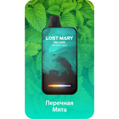 Lost Mary BM16000 Перечная Мята Lost Mary BM16000 Перечная Мята