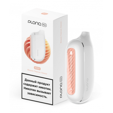 Plonq MAX 6000 Вишня, Персик, Лимон Plonq MAX 6000 Вишня, Персик, Лимон