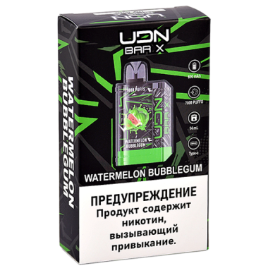 UDN BAR X III 7000 Арбузная Жвачка UDN BAR X III 7000 Арбузная Жвачка