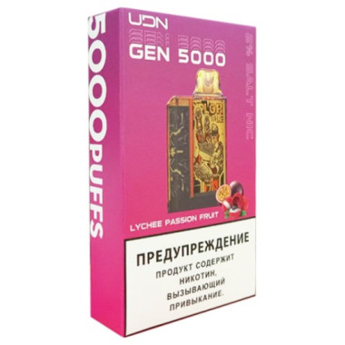 UDN GEN 5000 Lychee Passion Fruit (Личи, Маракуйя) UDN GEN 5000 Lychee Passion Fruit (Личи, Маракуйя)