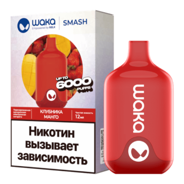 WAKA SMASH 6000 Клубника, Манго WAKA SMASH 6000 Клубника, Манго